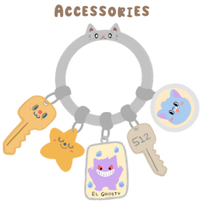 Accessories (Keychains, Enamel pins, and more)