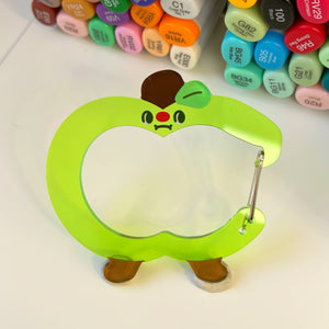 Acrylic Carabiner Hook Keychain – 3" Double-Sided