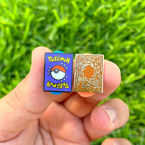 Poke and Yugi card pin