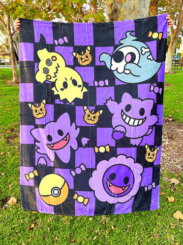 Ghost Halloween blanket fleece