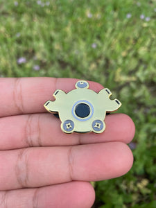 Golden magnemite pin